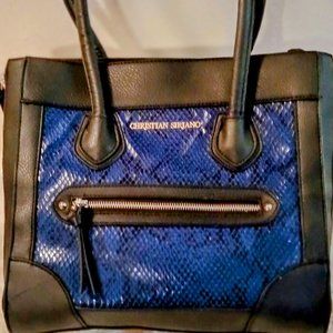 CHRISITIAN SIRIANO LEATHER BLACK BAG